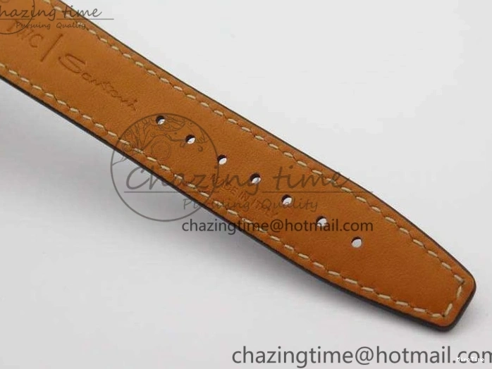 MIROTIME 0201 Da Vinci IW356601 SS TW 1:1 Best Edition Blue Dial On Black Leather Strap A Durable 7239